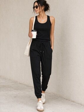 Wit & Wisdom Black Utility Joggers 🔥 Lightweight Drawstring | Size S